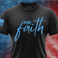Thumbnail for Christian-inspired Pure Faith Women's T-Shirt with a modern patriotic vibe.