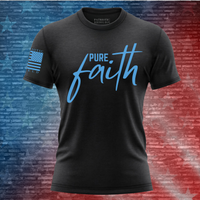 Thumbnail for Christian-inspired Pure Faith Women's T-Shirt with a modern patriotic vibe.