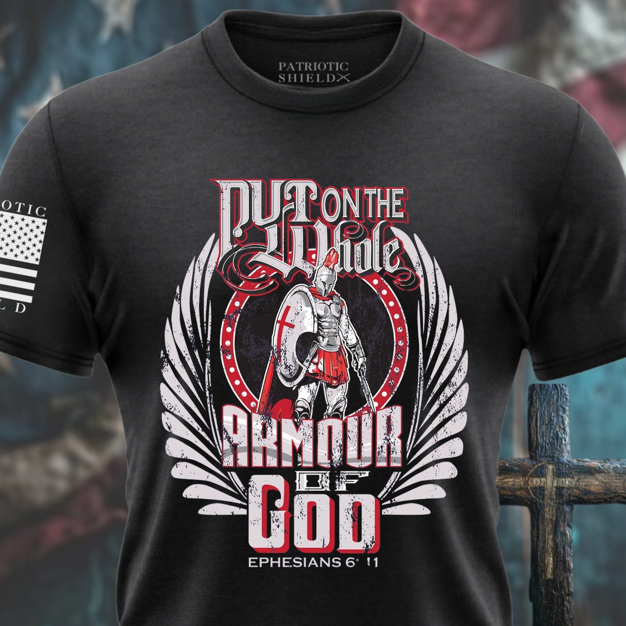 Put on the Armor of God T-Shirt – Faith-Driven Christian Apparel