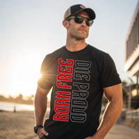 Born Free Die Proud shirt defiant USA pride apparel Reapers Rebels graphic tee