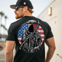 Reapers Rebels Born Free Die Proud patriotic t-shirt bold American freedom design