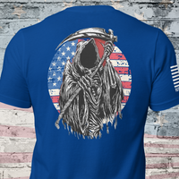 bold USA patriotic apparel Reapers Rebels Born Free Die Proud statement t-shirt