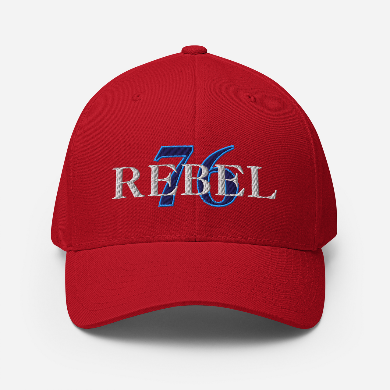 Structured Twill Cap for Patriots and Warriors. red