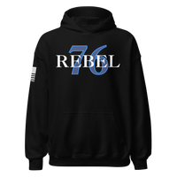American Flag Rebel Hoodie Revolutionary Spirit. black