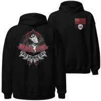 Patriotic Rebel Hoodie for Fearless American Women. black