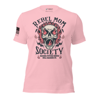 Strong mothers raising rebels shirt. pink