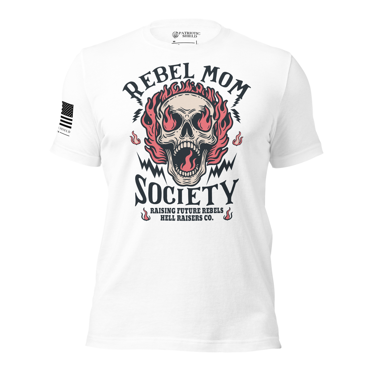 Funny mom life tee with attitude. white