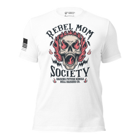 Funny mom life tee with attitude. white