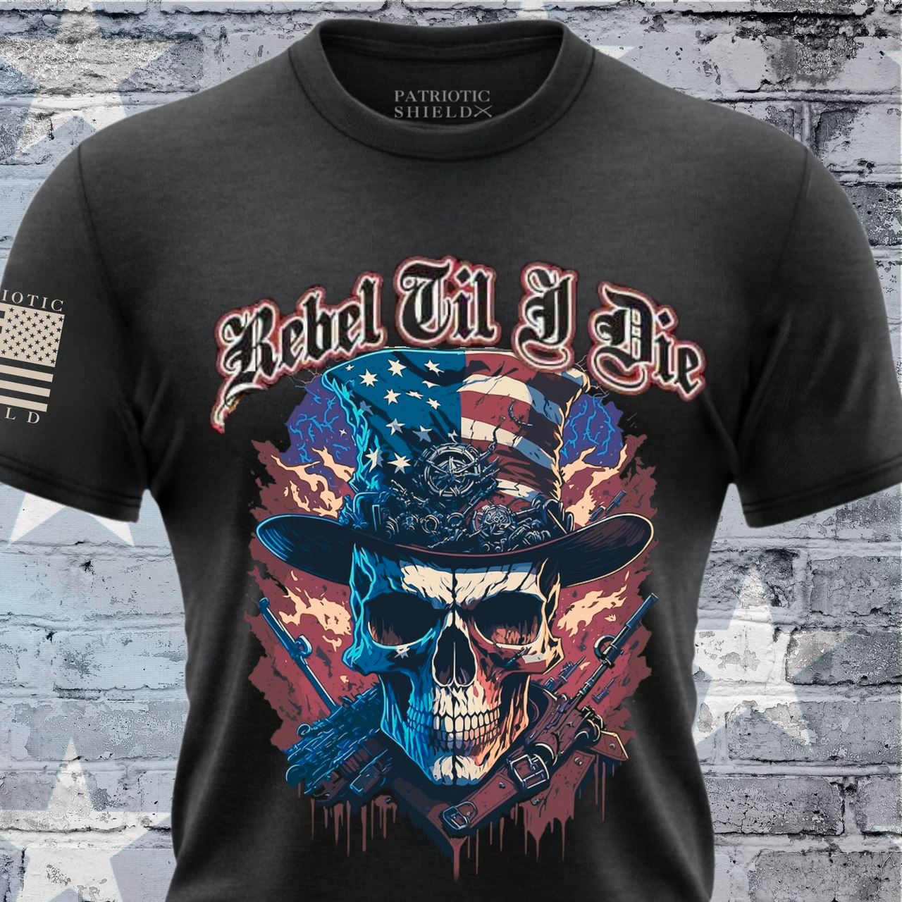 Rebel ‘Til I Die T-Shirt - Bold Patriotic Statement Apparel