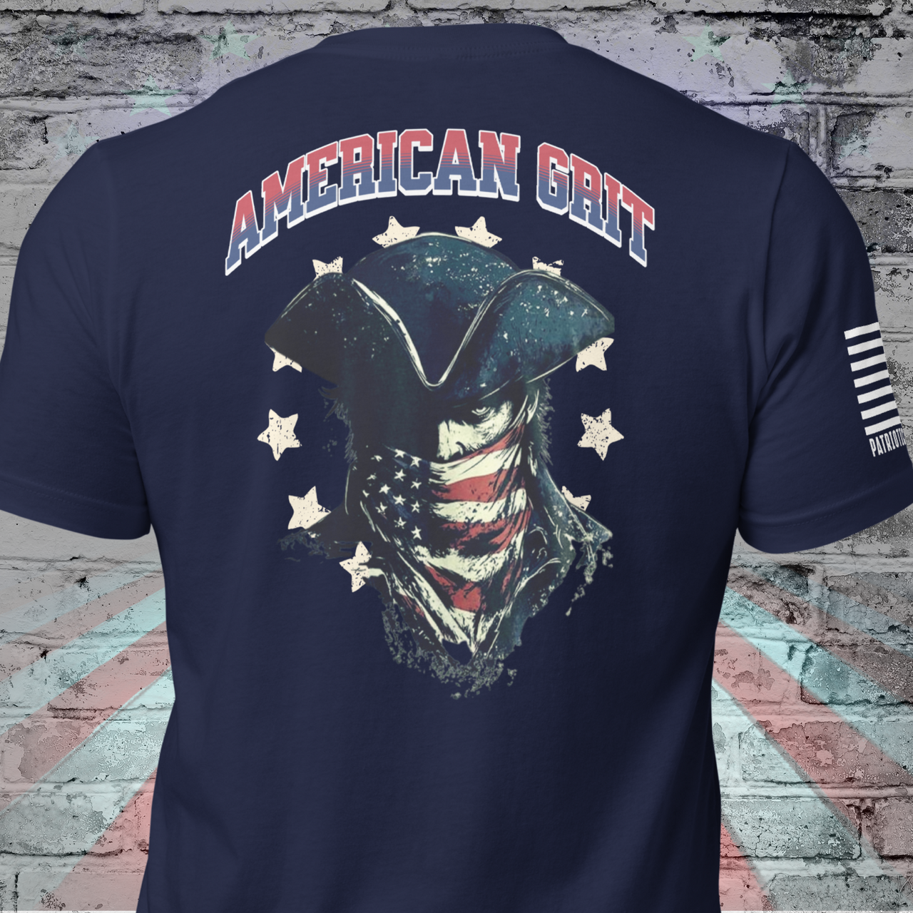 defiant patriotic clothing Rebel With a Cause American Grit bold USA design