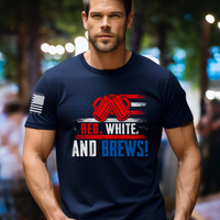 Thumbnail for USA Beer Shirt - Red White & Brews Tee for Patriots