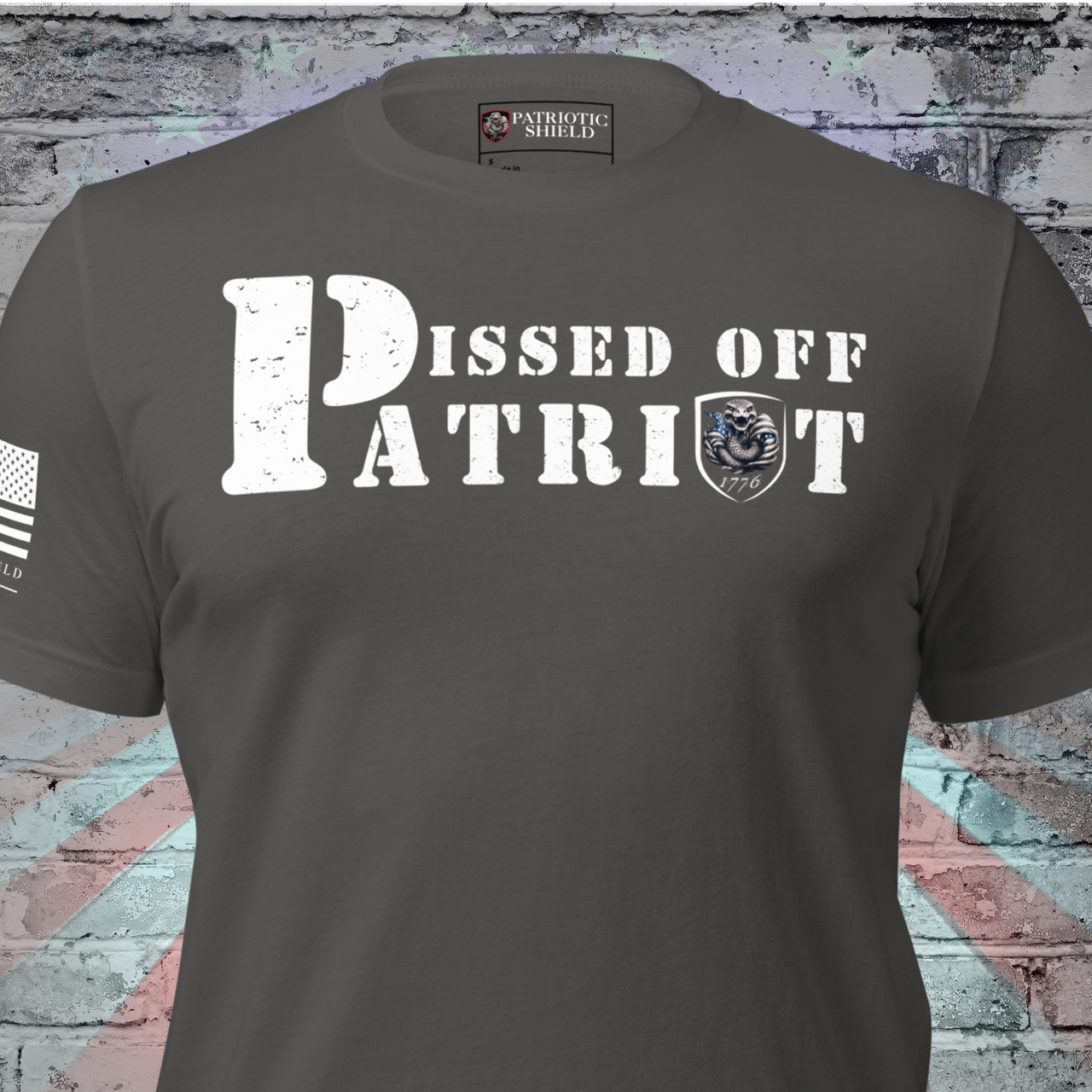Red White & Pissed Off angry patriotic t-shirt bold slogan