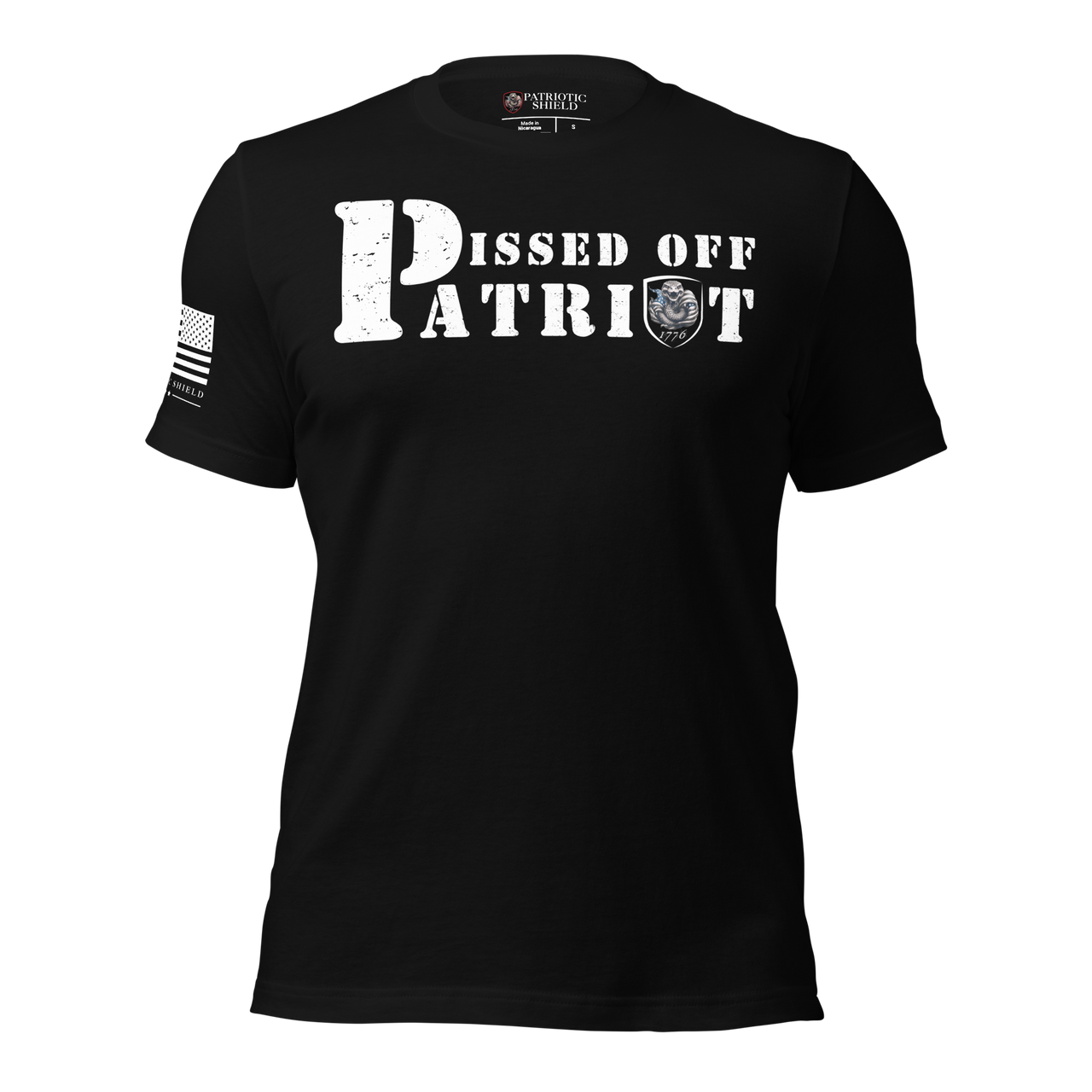 Defiant patriotic apparel for Americans fed up with weakness. black