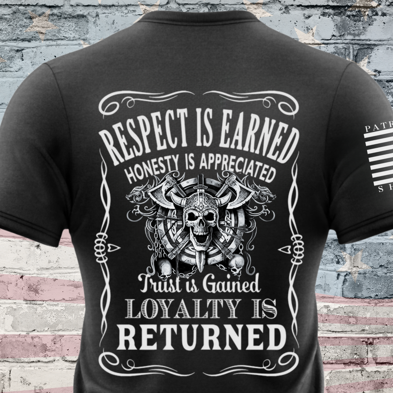 Respect Is Earned T-Shirt - Patriotic Warrior Apparel