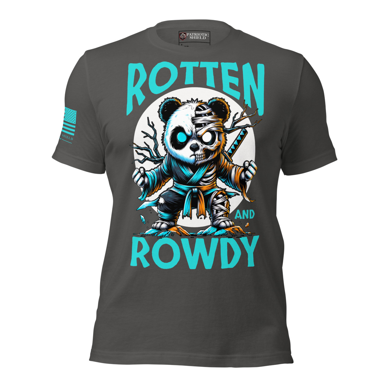 Rebellious Halloween Graphic Tee for Bold Americans. asphalt