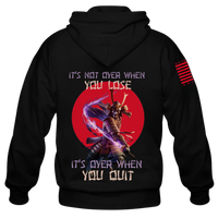 Thumbnail for Back view of the Samurai Spirit Hoodie – a statement of perseverance and warrior strength.