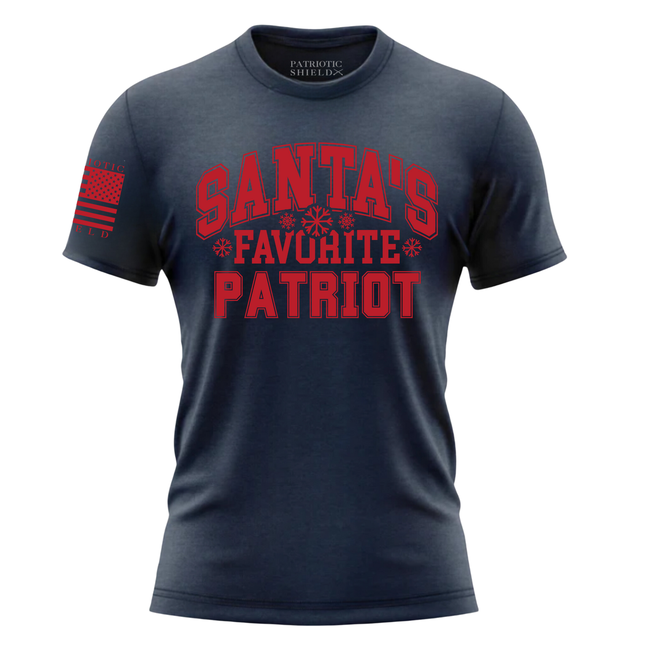 Santa USA Shirt - Christmas Fun for True Patriots. navy