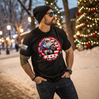 Pro Second Amendment Holiday Tee – Santa Armed for Freedom