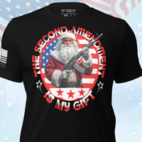 Santa’s Locked and Loaded Christmas Shirt – Patriotic Pro 2A holiday tee