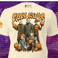 scream team fall guys halloween horror graphic t-shirt
