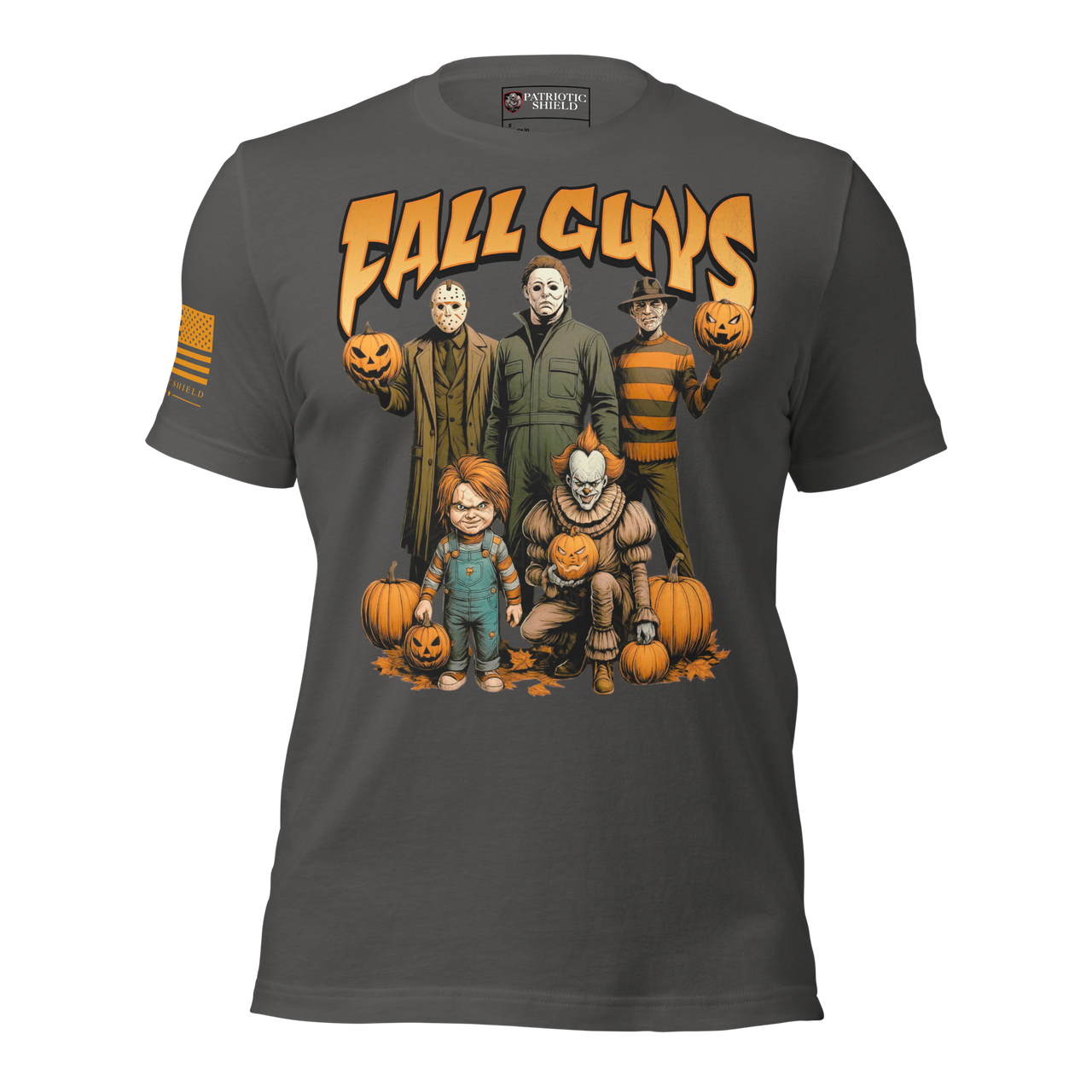 spooky graphic T-shirt for horror lovers. asphalt