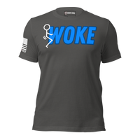 Patriotic American T-shirt for veterans and free thinkers. Asphalt