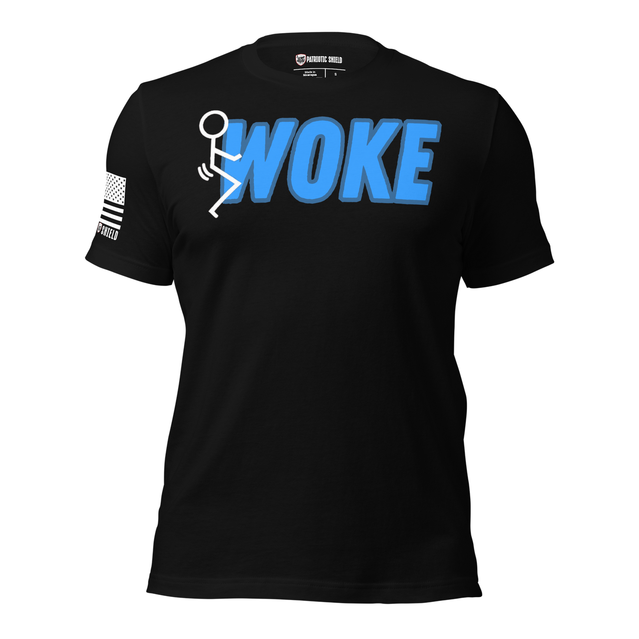 Veteran family-owned anti-woke clothing brand shirt. black
