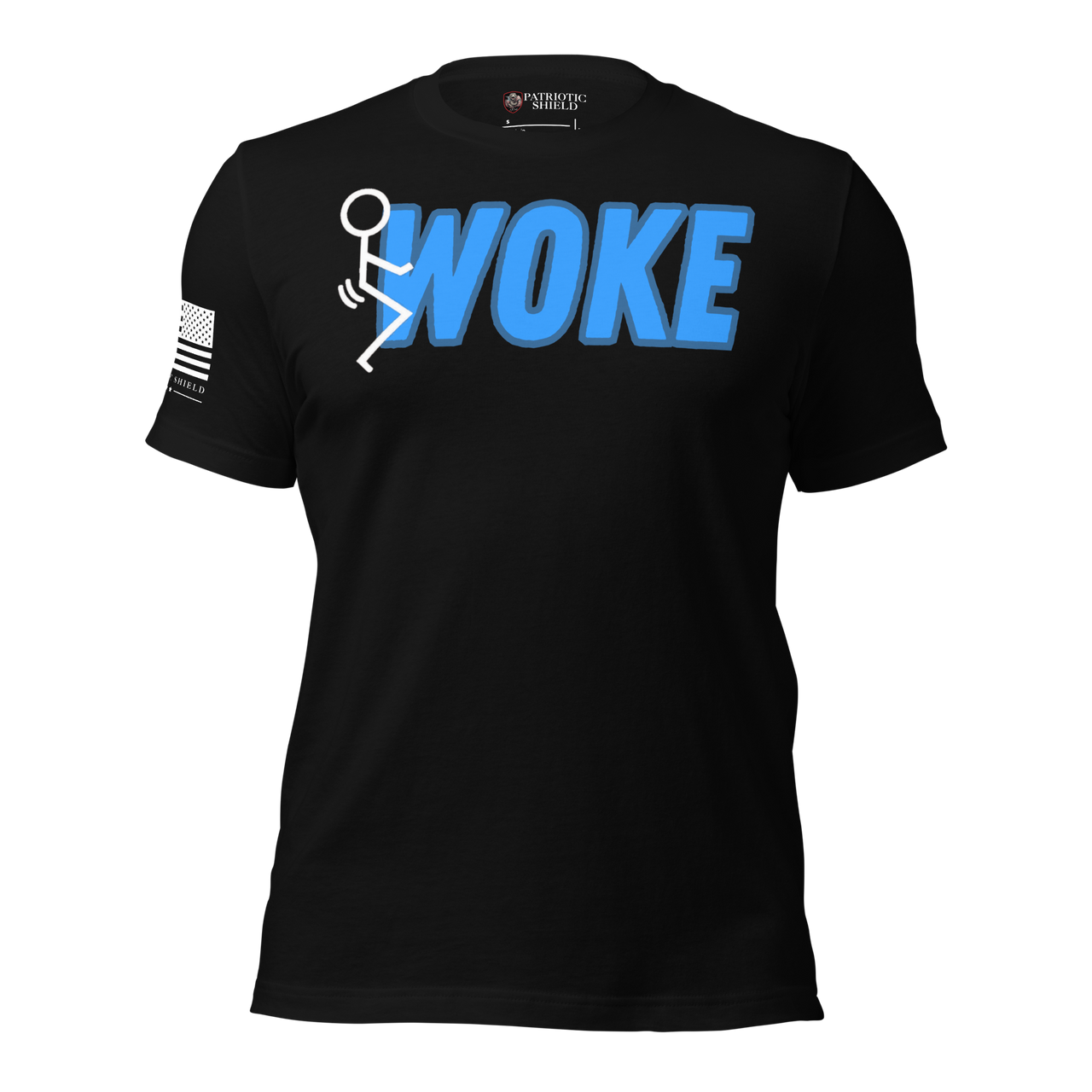 Veteran family-owned anti-woke clothing brand shirt. black