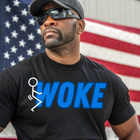 Bold anti-woke conservative shirt for men 