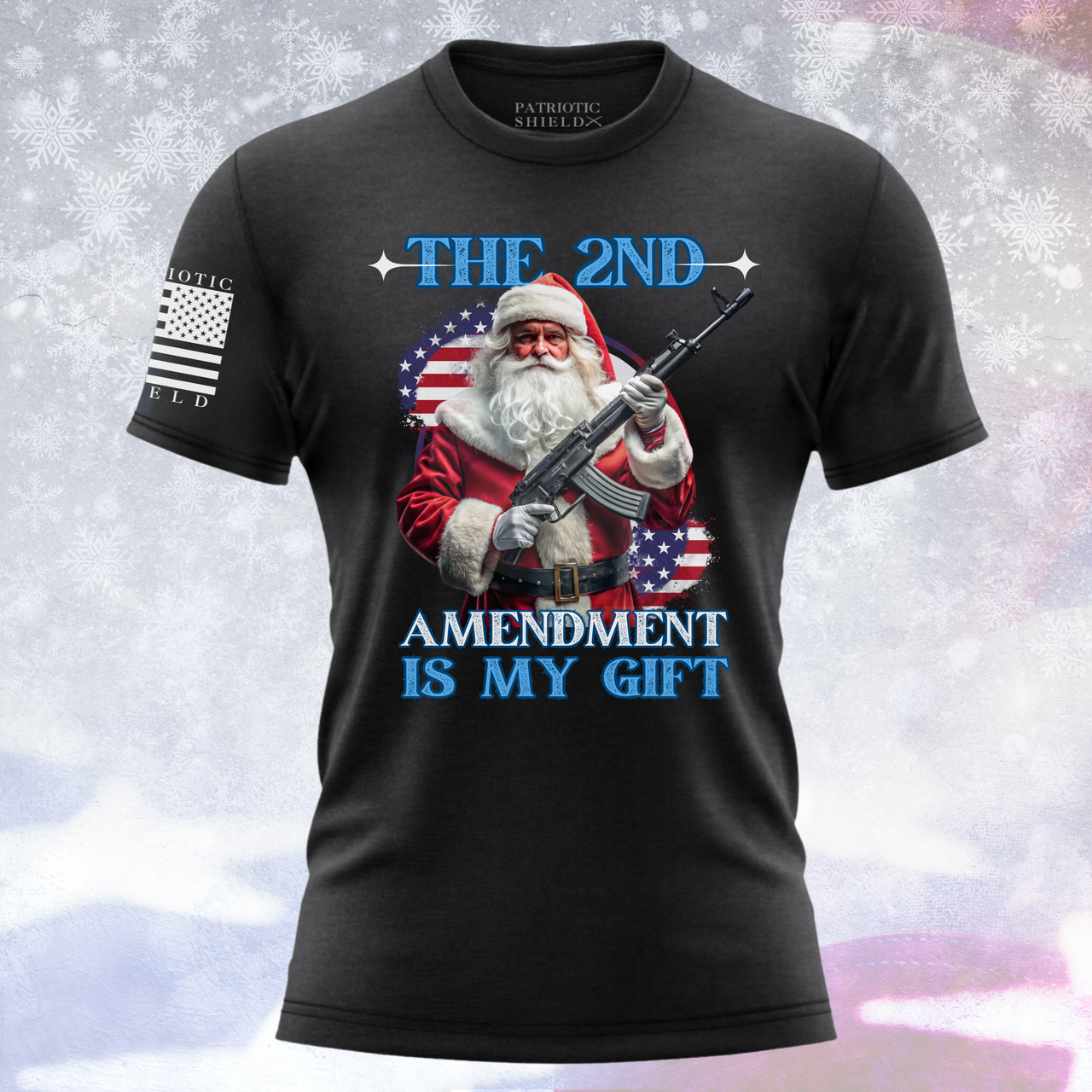 Second Amendment Christmas T-Shirt - 2A Holiday Patriotic Pride 