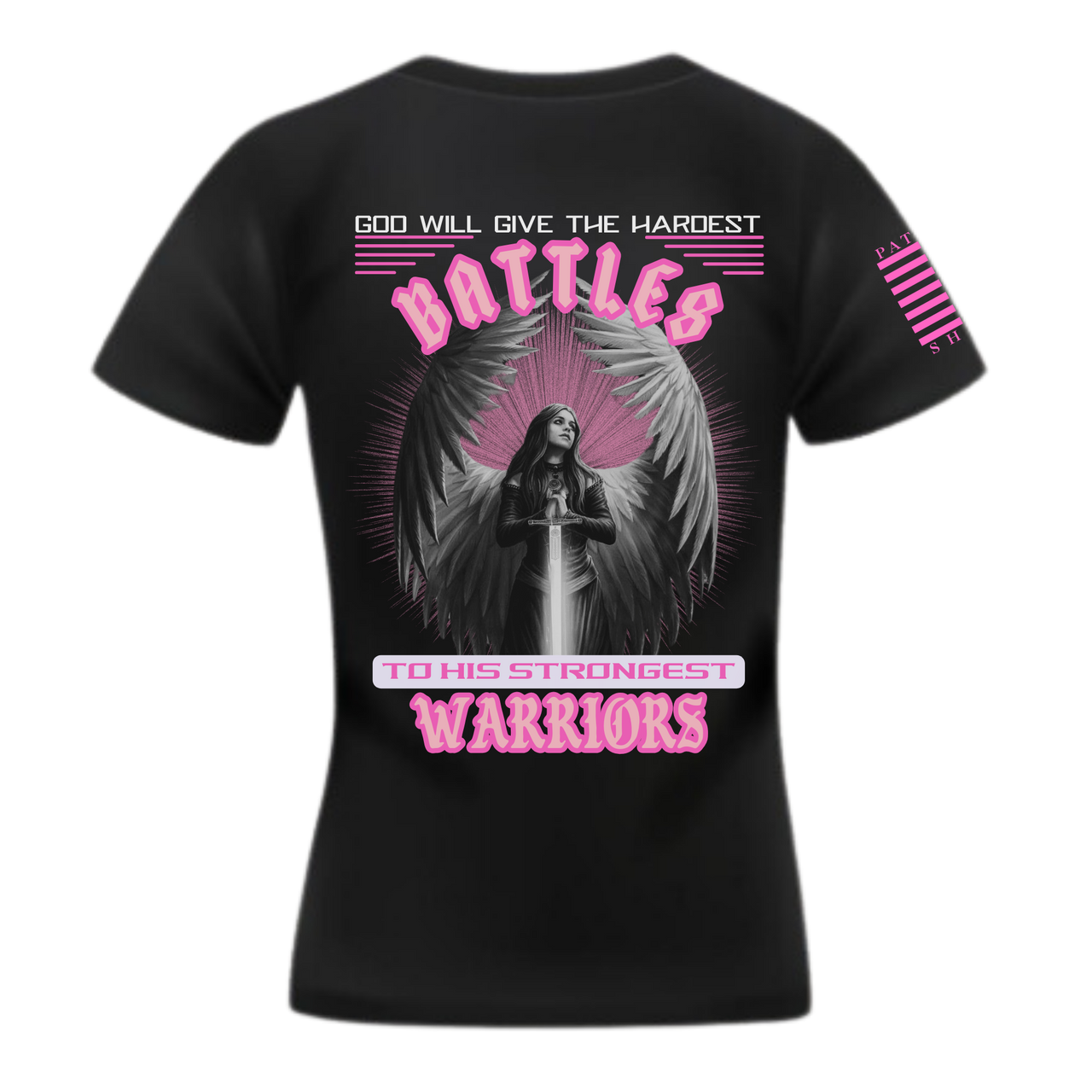 Women's Shield Maiden Warrior T-Shirt with a bold and powerful design for women who never stop fighting.