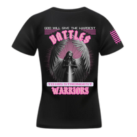 Thumbnail for Women's Shield Maiden Warrior T-Shirt with a bold and powerful design for women who never stop fighting.