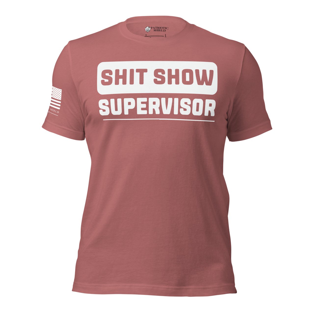 Shit show supervisor funny mom life tee. mauve