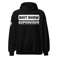 Funny Shitshow Supervisor Sweatshirt Women’s Patriotic Apparel. black