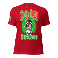 Patriotic funny Christmas T-shirt for freedom-loving patriots. red