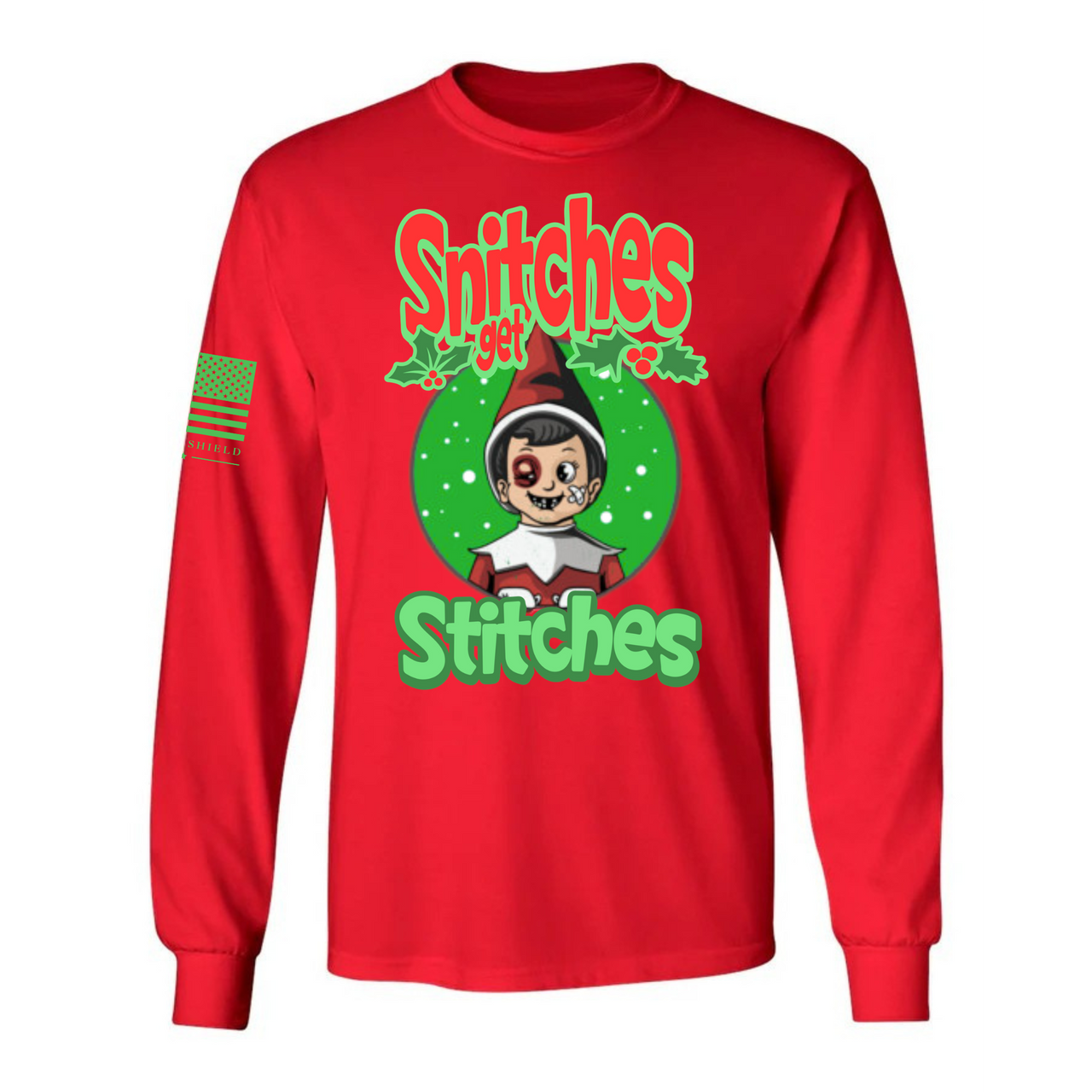 snitches-get-stitches-holiday-shirt-for-men-and-women. red