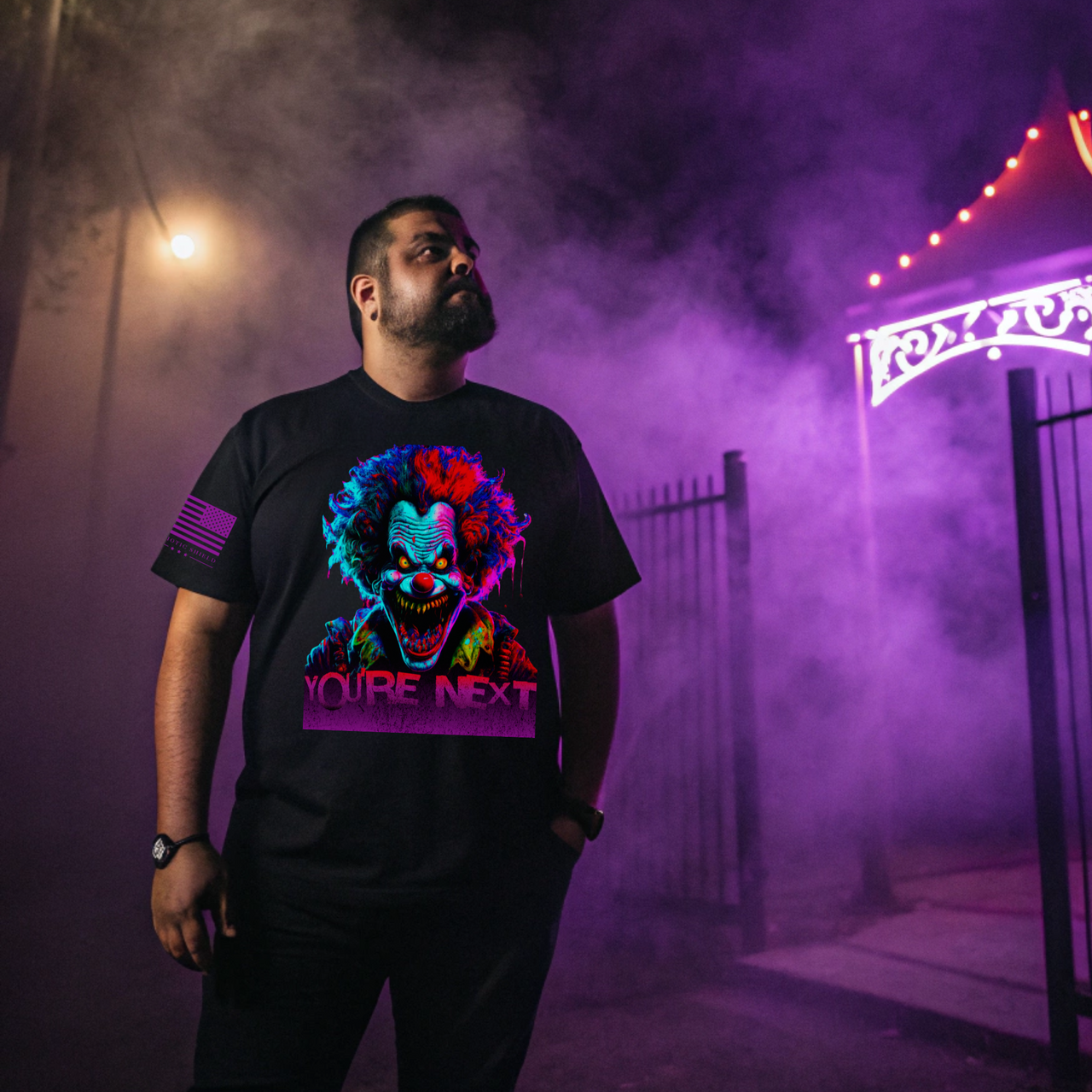 Scary circus clown shirt for horror lovers