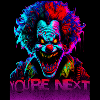 Terrifying clown graphic tee creepy Halloween costume