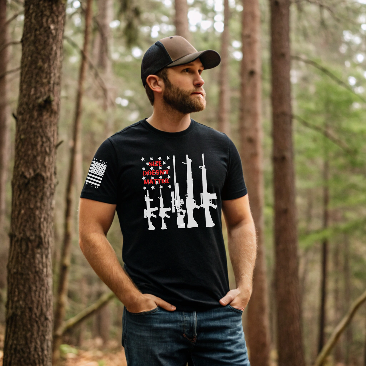 Patriotic Firearm Tee - Support American Freedom and our Rights