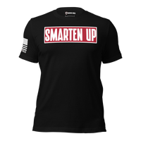 Premium cotton smarten up graphic t-shirt. black