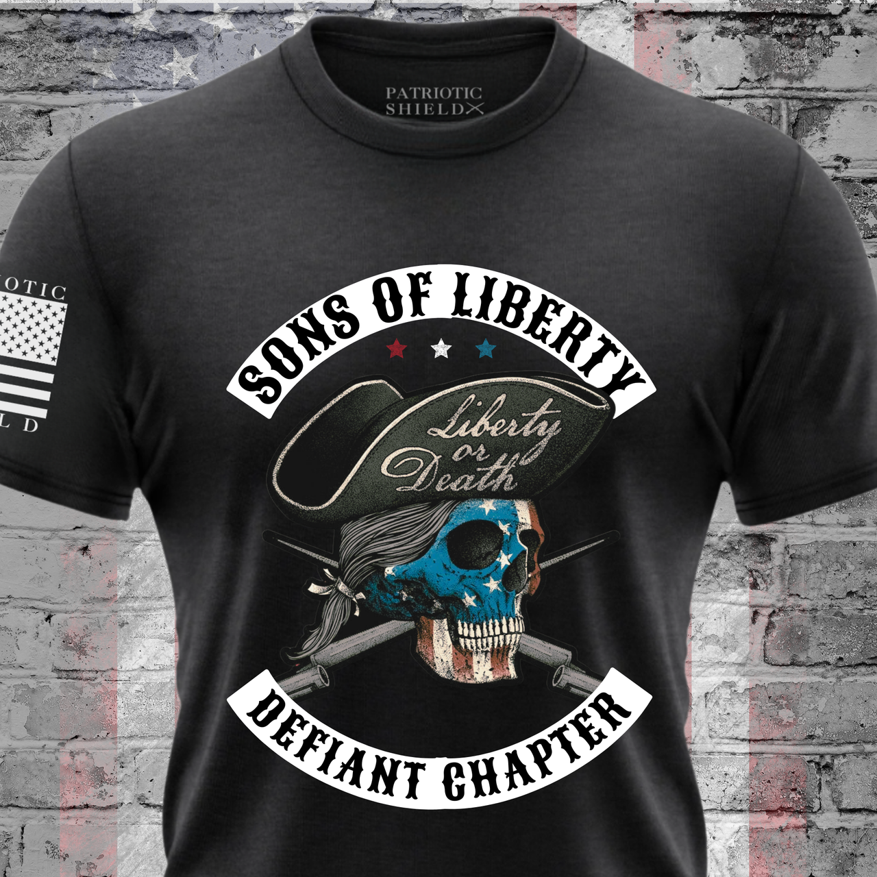 Sons of Liberty Defiant T-Shirt - 1776 Patriot Spirit Tee 