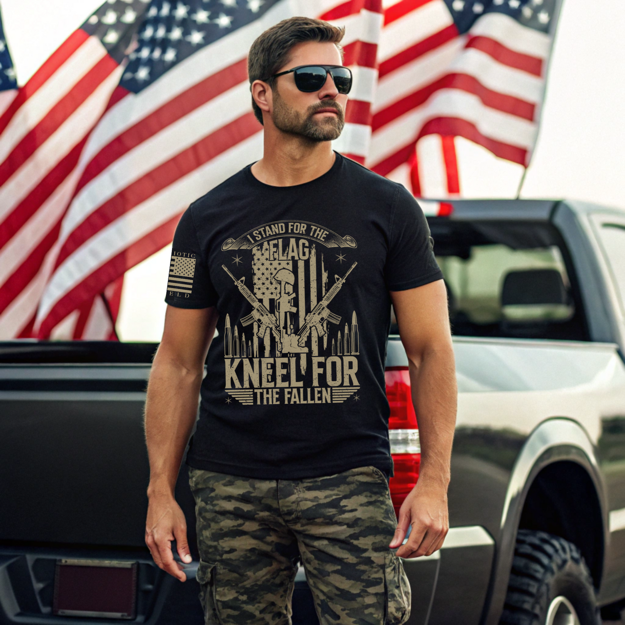 Bold Patriotic Shirt - Tribute to America’s Heroes