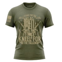 Thumbnail for Military Pride T-Shirt for patriots - Support Our Troops. military green