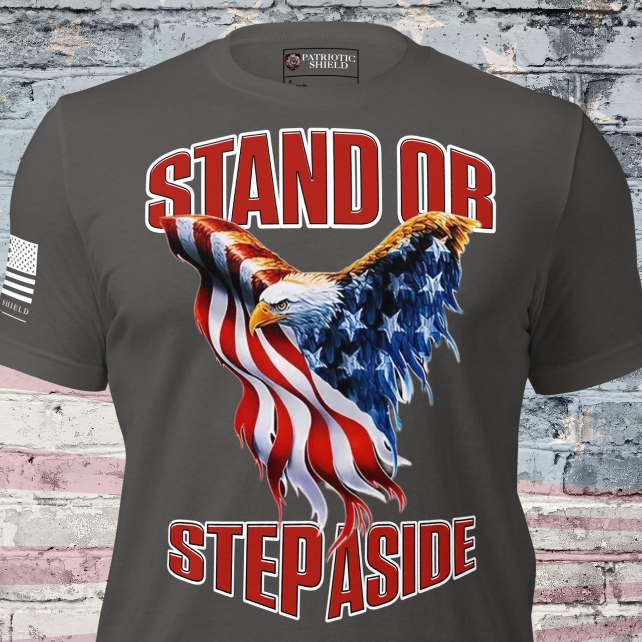 STAND STRONG t-shirt patriotic American defiance apparel