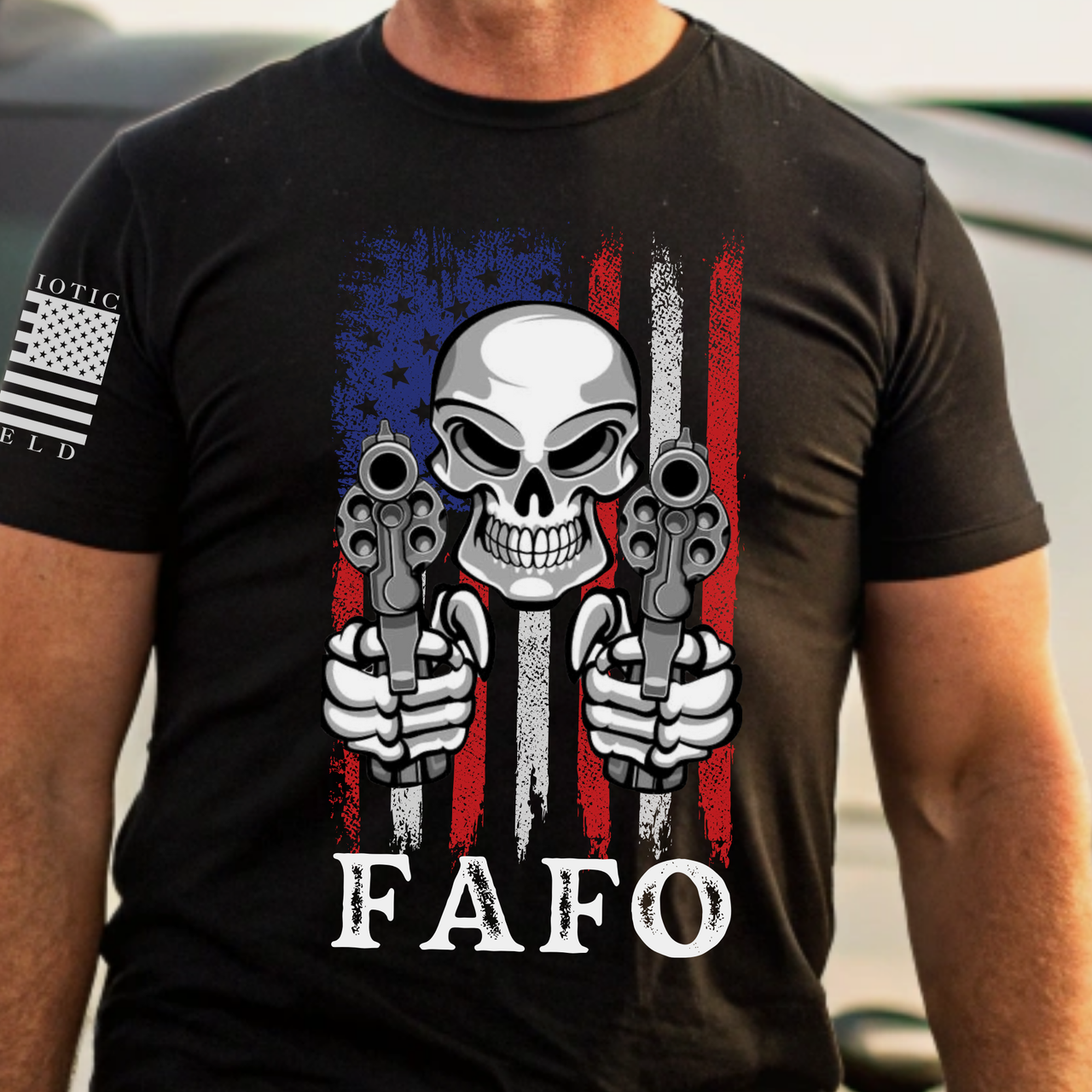 Pro-2A Shirt - American Flag & Right to Bear Arms Tee