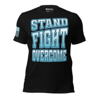 Bold Stand and Fight Tee for Veterans and Patriots. black