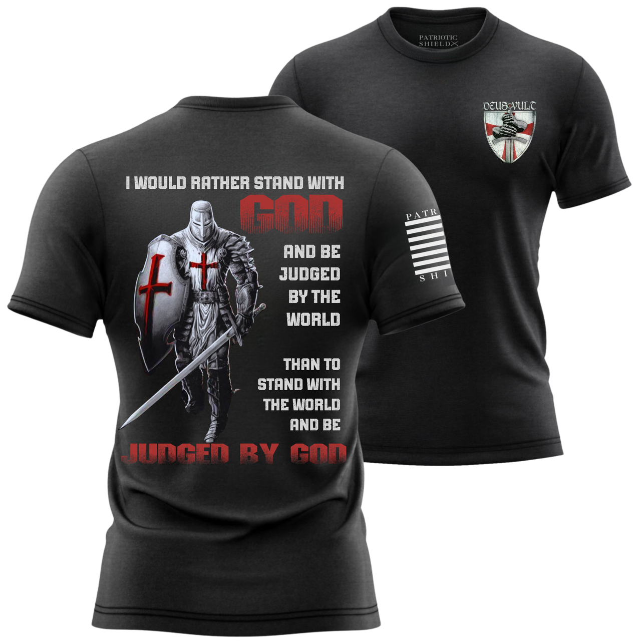 Inspirational Christian Warrior T-Shirt - Live by Faith, Not Fear