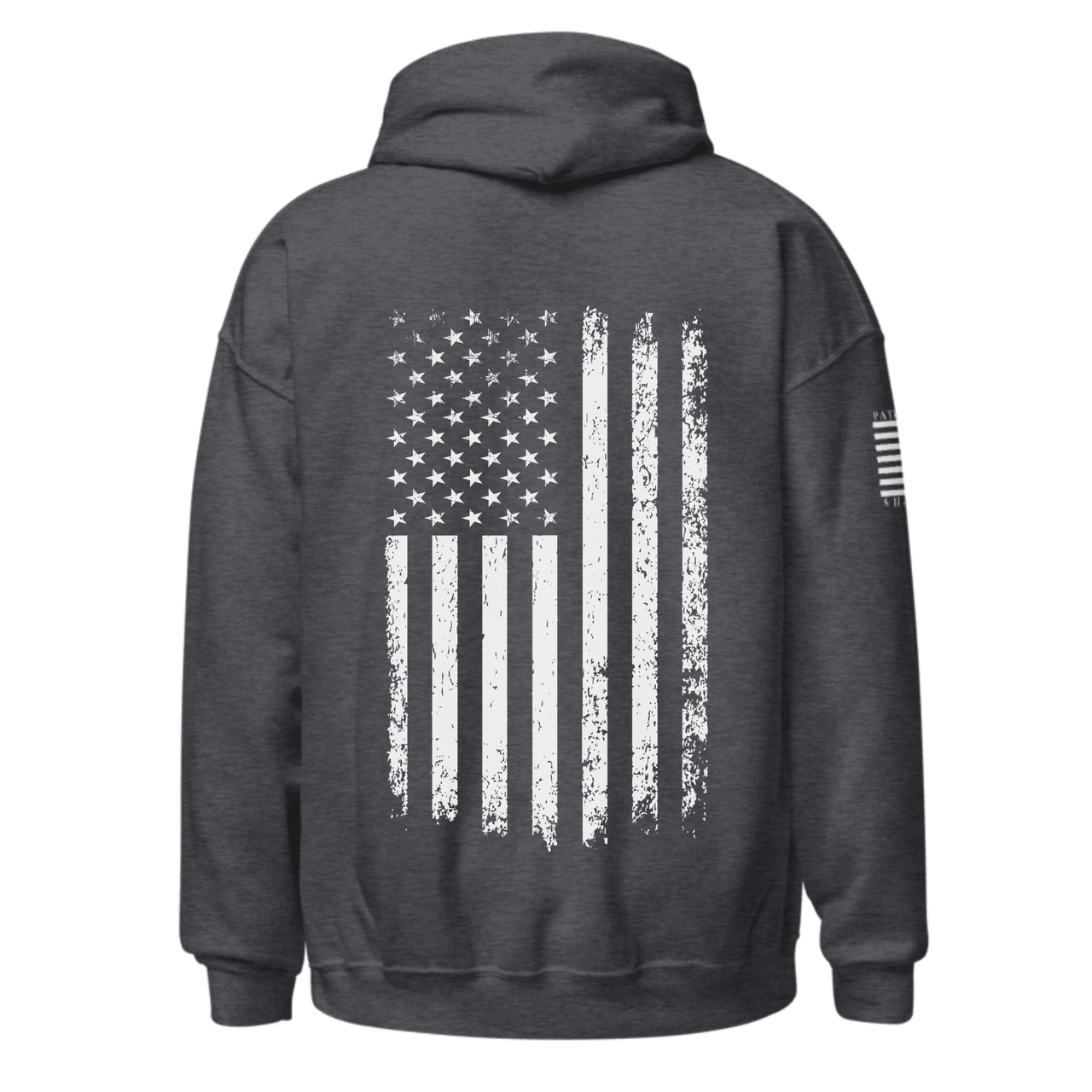 USA Themed Hoodie - Celebrate Freedom & Independence. dark heather