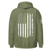 Thumbnail for Stars & Stripes Hoodie - Stand Tall for America. military green