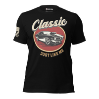 fathers day gift shirt for car lovers dad tee. black